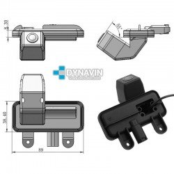 DYNAVIN-MB115-4. MERCEDES TIRADOR DE MALETERO. CÁMARA TRASERA DE APARCAMIENTO. A TODO COLOR