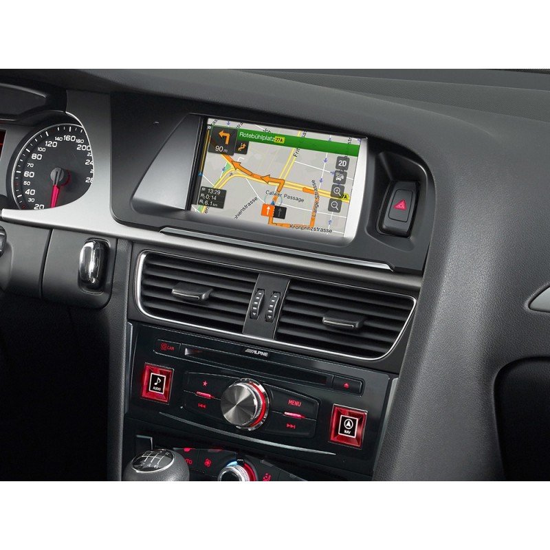 Alpine - X703D-Q5 Sistema de Navegación con pantalla táctil de 7 y mapas  TomTom para Audi Q5, compatible con Apple CarPlay y Android Auto