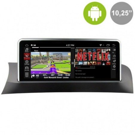 Pantalla Android 10´8" para BMW X3 F25 (+2010) CIC